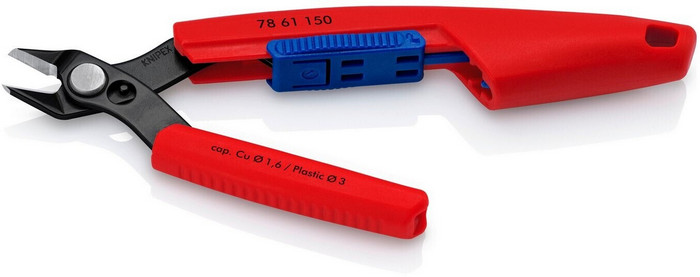 Кусачки боковые для электроники Slim Knips (Knipex 78 61 150)
