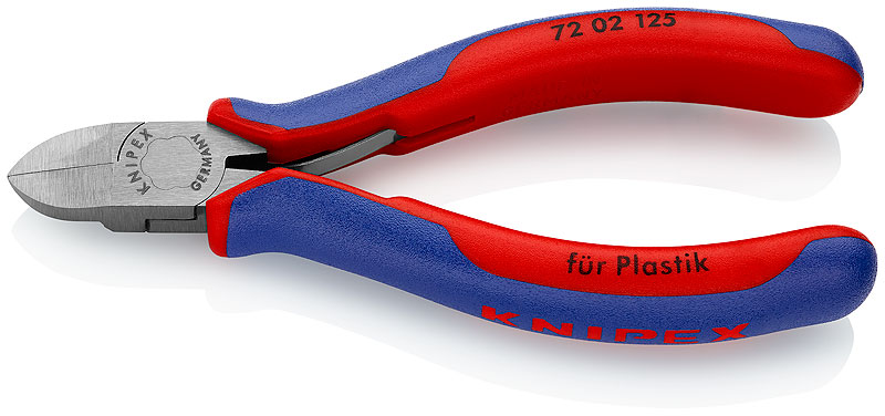 Кусачки боковые для пластмассы Knipex 72 02 125