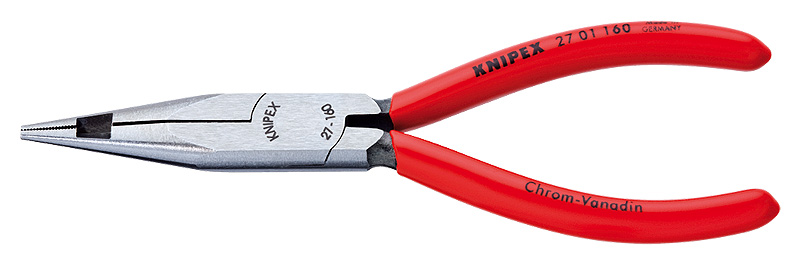 Плоские круглогубцы с режущими кромками в средней части Knipex 27 01 160