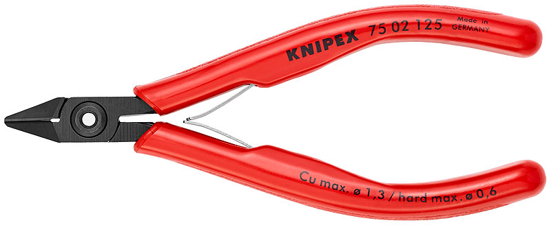 Кусачки боковые для электроники Knipex 75 02 125