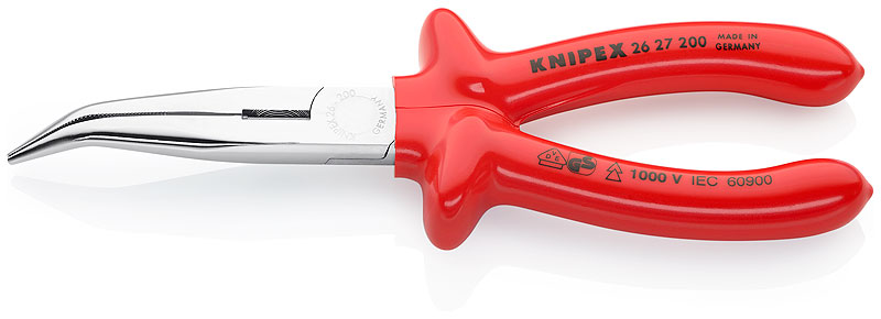 Плоские круглогубцы с режущими кромками Knipex 26 27 200