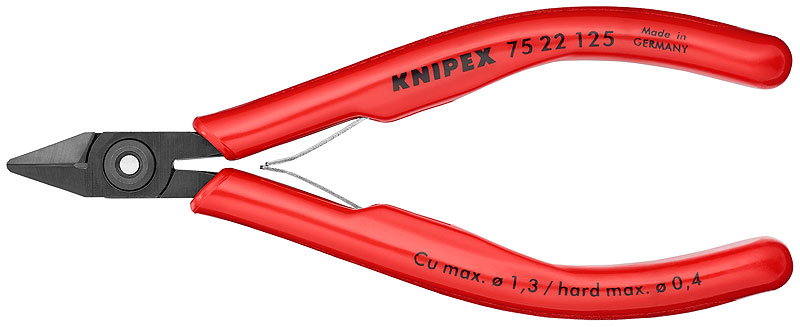 Кусачки боковые для электроники Knipex 75 22 125