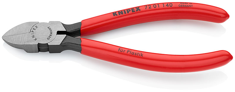 Кусачки боковые для пластмассы Knipex 72 01 140